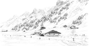 Tapete Clusaz ski fond montagne Confins