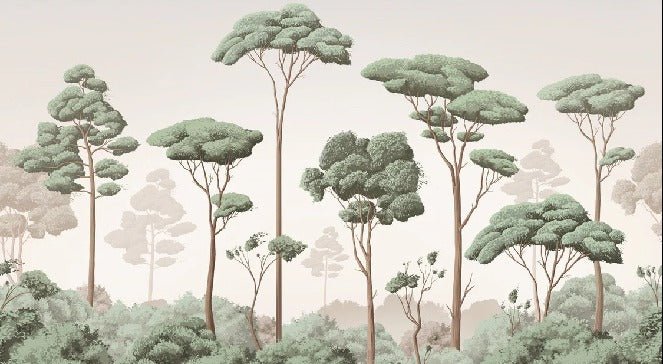 Tapete leichte Brise Kiefernwald