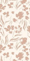 Papier peint fleur beige poudré, XXL, tendance