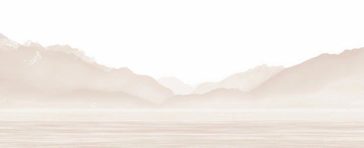 Tapete Annecy und sein friedlicher See Beige