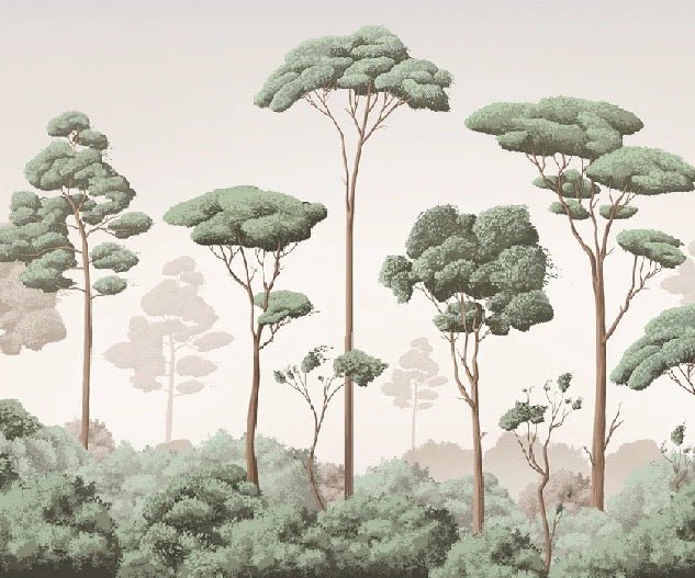 Tapete leichte Brise Kiefernwald