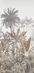 Wc-Tapete Trend Tropical Sepia