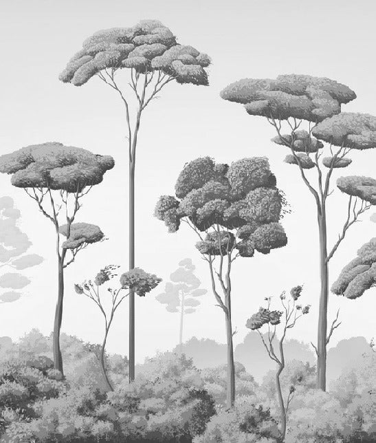 Tapete leichte Brise Kiefernwald