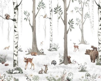 Tapete Tiere Frühling Wald
