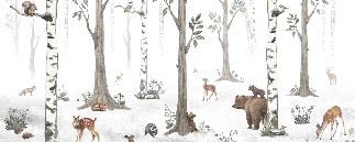 Tapete Tiere Frühling Wald
