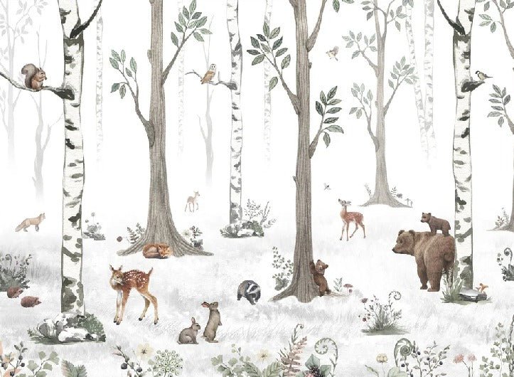 Tapete Tiere Frühling Wald