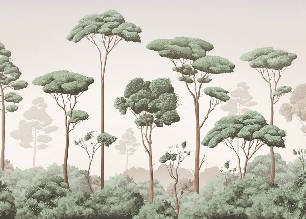 Tapete leichte Brise Kiefernwald