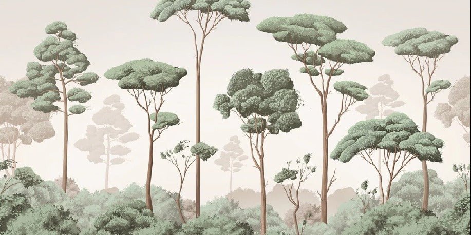 Tapete leichte Brise Kiefernwald