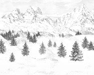 Tapete Aiguilles d'Arves