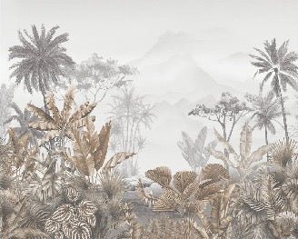 Tapete Trend Tropical Sepia