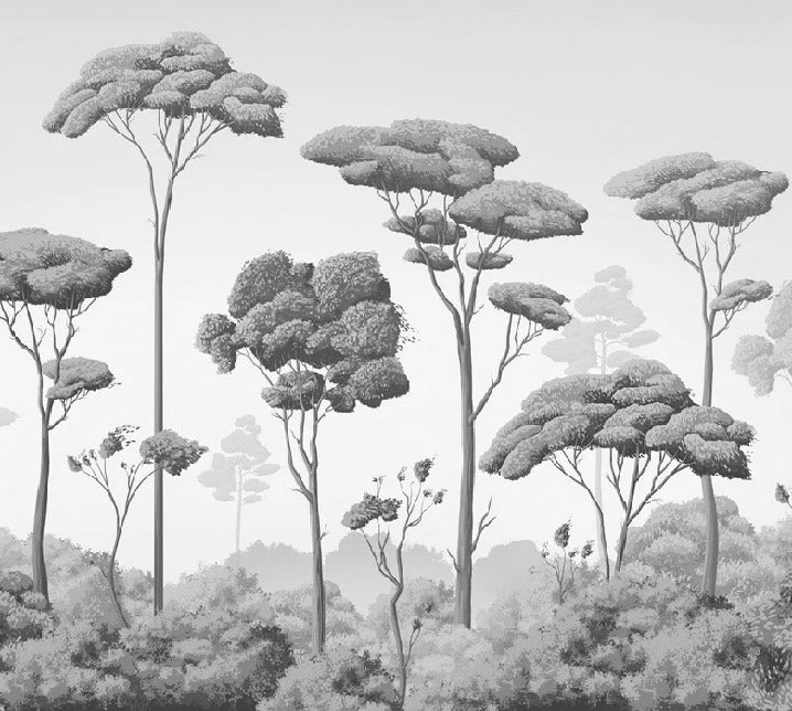 Tapete leichte Brise Kiefernwald