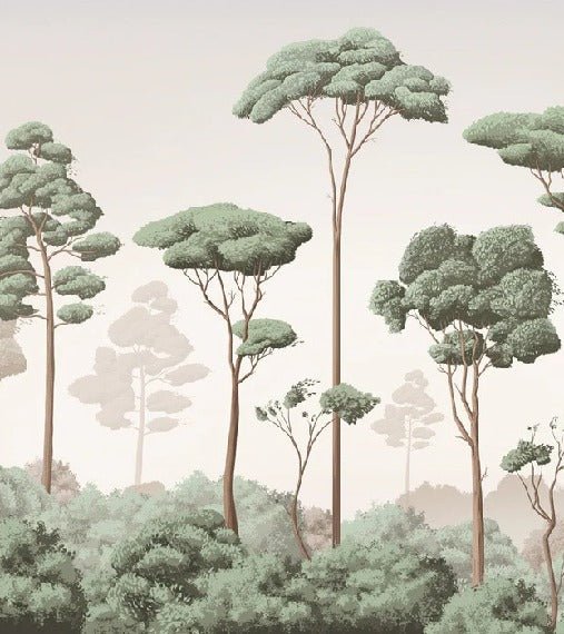 Tapete leichte Brise Kiefernwald