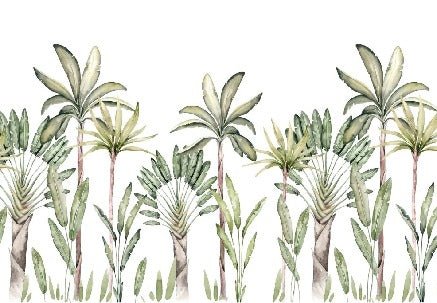 Tropische Aquarell-Tapete