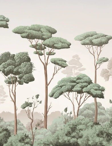 Tapete leichte Brise Kiefernwald