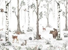 Tapete Tiere Frühling Wald