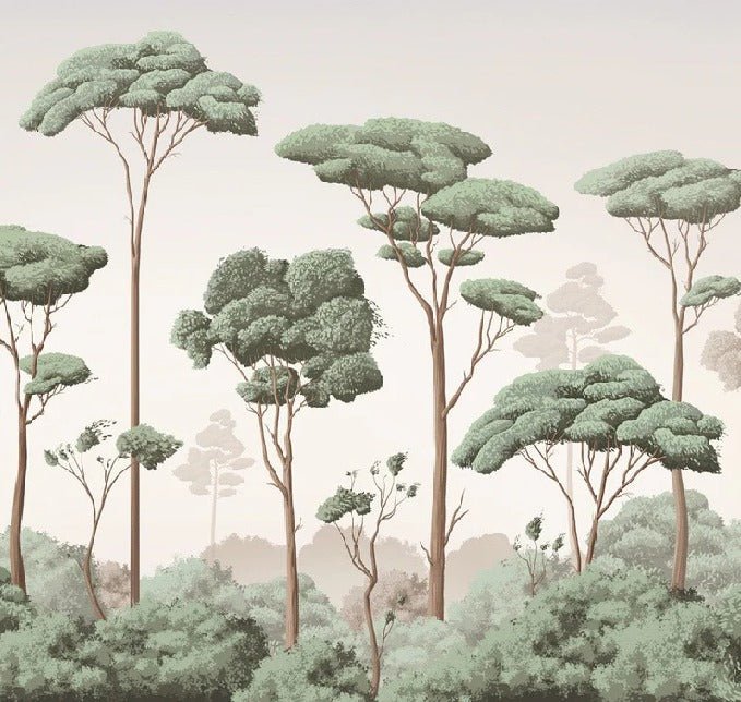 Tapete leichte Brise Kiefernwald