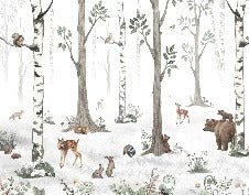 Tapete Tiere Frühling Wald