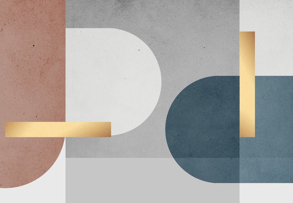 Grafische Zementtapete