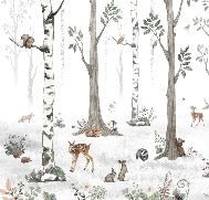 Tapete Tiere Frühling Wald