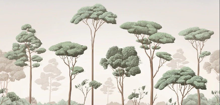 Tapete leichte Brise Kiefernwald