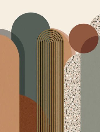 Trendige grafische Art-Déco-Tapete