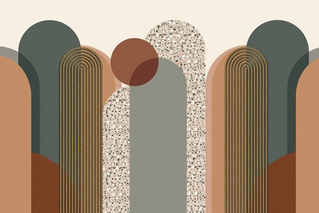 Tapete Art Deco Grafik Trend