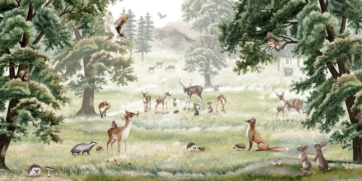Papier peint enfant animaux et compagnie, XXL, tendance
