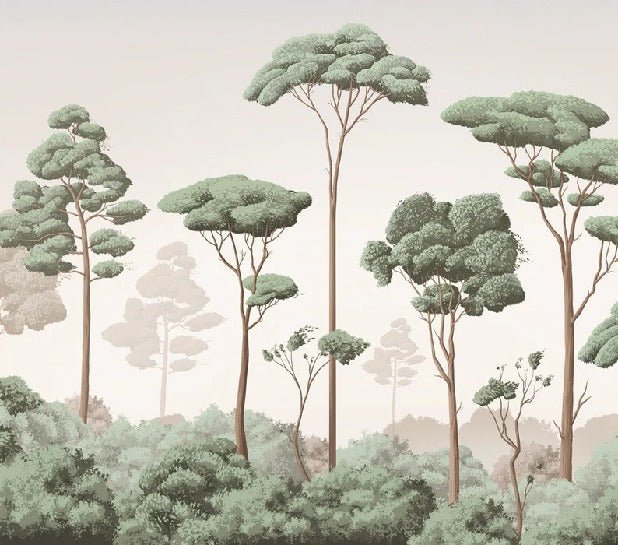 Tapete leichte Brise Kiefernwald