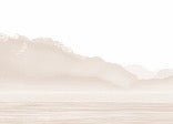 Tapete Annecy und sein friedlicher See Beige
