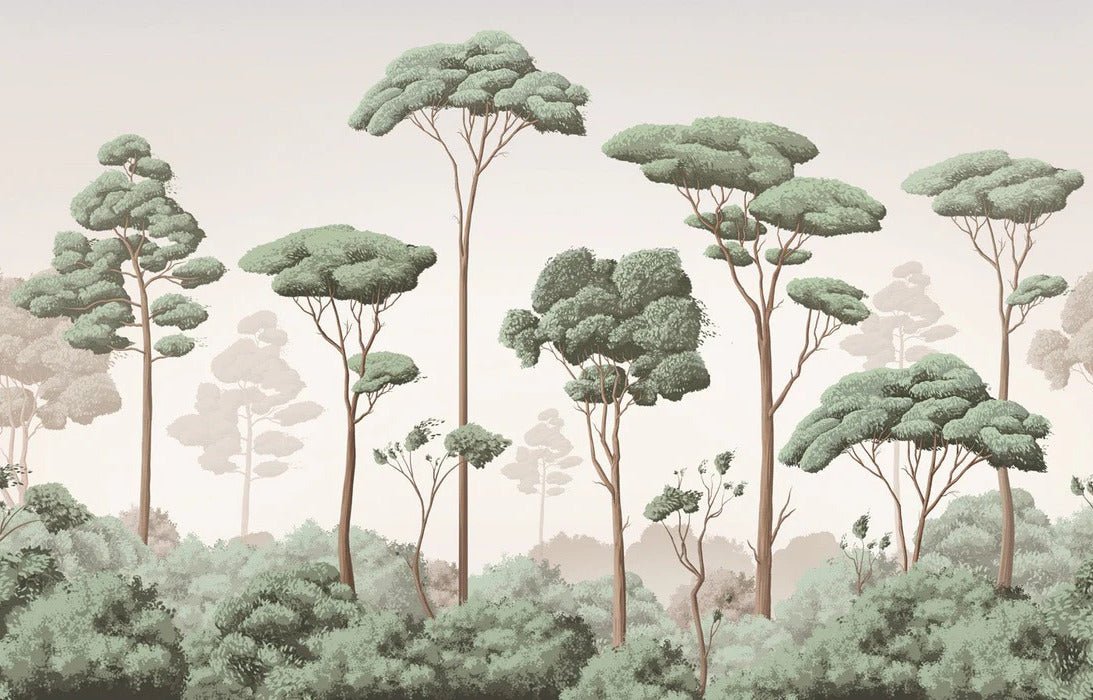 Tapete leichte Brise Kiefernwald