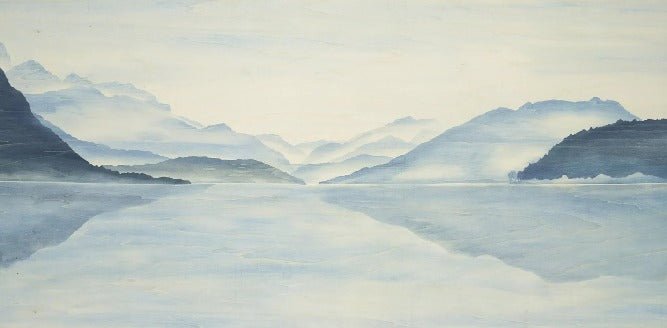 Tapeten Blick Grand Albigny | Les Bleus du Lac®