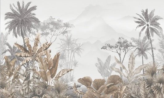 Tapete Trend Tropical Sepia