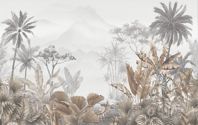Tapete Trend Tropical Sepia