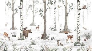 Tapete Tiere Frühling Wald