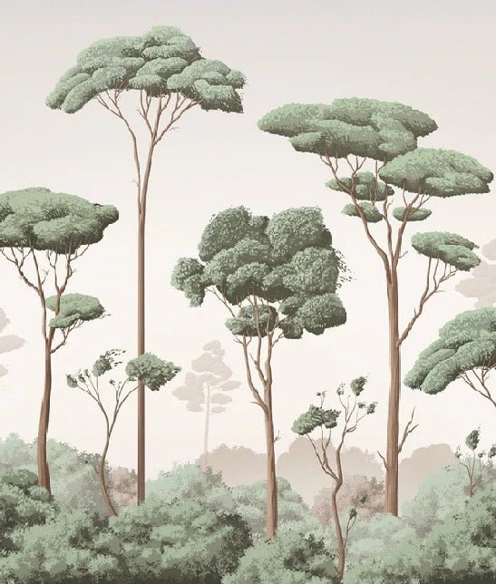 Tapete leichte Brise Kiefernwald