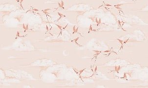 Tapete Kinderzimmer poetisch terracotta