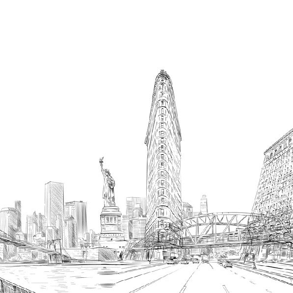 Architekturtapete New York