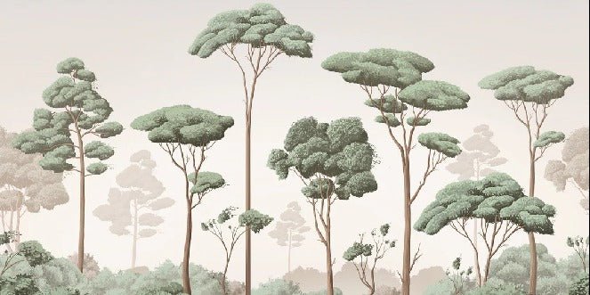 Tapete leichte Brise Kiefernwald