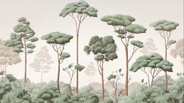 Tapete leichte Brise Kiefernwald