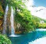 Entspannung Wasserfall-Hintergrundbild