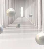 Tapete 3D Trompe Oeil römische Säule