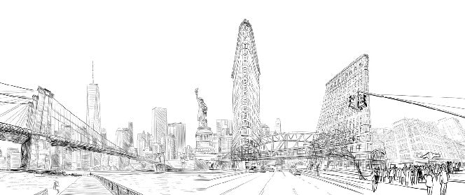 Architekturtapete New York