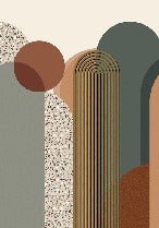 Tapete Art Deco Grafik Trend