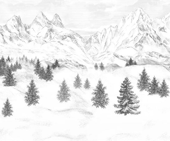 Tapete „Aiguilles d'Arves“