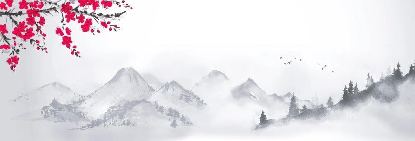 Zen-Tapete minimalistische Landschaft