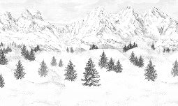 Tapete „Aiguilles d'Arves“