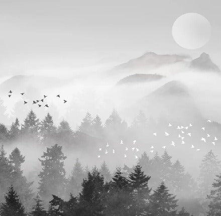 Bergmystischer Mist Wallpaper