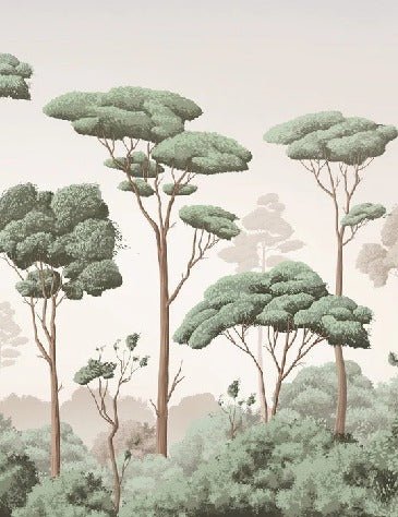 Tapete leichte Brise Kiefernwald