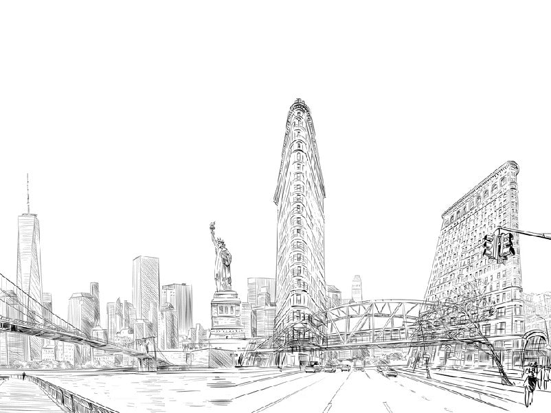Architekturtapete New York