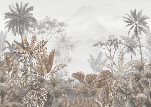 Tapete Trend Tropical Sepia